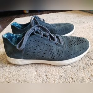 Blue Suede Under Armour Sneakers Womens Size 9